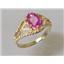 10K, 14K or 18K Gold Ladies Ring, Pure Pink Topaz, R137