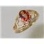 10K, 14K or 18K Gold Ladies Ring, Twilight Fire Topaz, R137