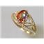 10K, 14K or 18K Gold Ladies Ring, Twilight Fire Topaz, R137