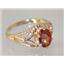 10K, 14K or 18K Gold Ladies Ring, Twilight Fire Topaz, R137