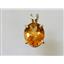 P040, Citrine 14k Gold Pendant