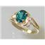 10K, 14K or 18K Gold Ladies Ring, Paraiba Topaz, R176