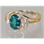 10K, 14K or 18K Gold Ladies Ring, Paraiba Topaz, R176