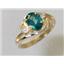 10K, 14K or 18K Gold Ladies Ring, Paraiba Topaz, R176