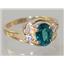 10K, 14K or 18K Gold Ladies Ring, Paraiba Topaz, R176