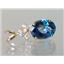 P043, Neptune Garden Topaz 14k Gold Pendant
