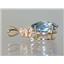 P043, Neptune Garden Topaz 14k Gold Pendant