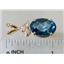 P043, Neptune Garden Topaz 14k Gold Pendant