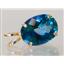 P080, Neptune Garden Topaz 14k Gold Pendant