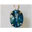 P080, Neptune Garden Topaz 14k Gold Pendant