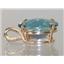 P080, Neptune Garden Topaz 14k Gold Pendant