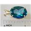P080, Neptune Garden Topaz 14k Gold Pendant