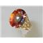 10K, 14K or 18K Gold Ladies Ring, Twilight Fire Topaz, R049