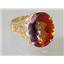 10K, 14K or 18K Gold Ladies Ring, Twilight Fire Topaz, R049