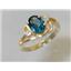 10K, 14K or 18K Gold Ladies Ring, London Blue Topaz, R176