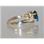 10K, 14K or 18K Gold Ladies Ring, London Blue Topaz, R176
