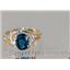 10K, 14K or 18K Gold Ladies Ring, London Blue Topaz, R176
