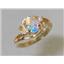 10K, 14K or 18K Gold Ladies Ring, Mercury Mist Topaz, R176
