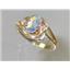 10K, 14K or 18K Gold Ladies Ring, Mercury Mist Topaz, R176
