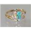 10K, 14K or 18K Gold Ladies Ring, Mercury Mist Topaz, R176