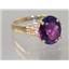 10K, 14K or 18K Gold Ladies Ring, Amethyst, R123