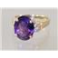 10K, 14K or 18K Gold Ladies Ring, Amethyst, R123