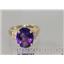 10K, 14K or 18K Gold Ladies Ring, Amethyst, R123