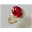 10K, 14K or 18K Gold Ladies Ring, Created Ruby, R123