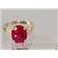 10K, 14K or 18K Gold Ladies Ring, Created Ruby, R123