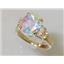 10K, 14K or 18K Gold Ladies Ring, Mercury Mist Topaz, R123