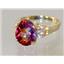 10K, 14K or 18K Gold Ladies Ring, Twilight Fire Topaz, R123
