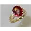10K, 14K or 18K Gold Ladies Ring, Twilight Fire Topaz, R123