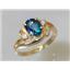 10K, 14K or 18K Gold Ladies Ring, Neptune Garden Topaz, R176