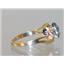 10K, 14K or 18K Gold Ladies Ring, Neptune Garden Topaz, R176