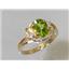 10K, 14K or 18K Gold Ladies Ring, Peridot, R176