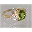 10K, 14K or 18K Gold Ladies Ring, Peridot, R176