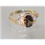 10K, 14K or 18K Gold Ladies Ring, Smoky Quartz, R176