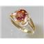 10K, 14K or 18K Gold Ladies Ring, Twilight Fire Topaz, R176