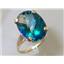 10K, 14K or 18K Gold Ladies Ring, Neptune Garden Topaz, R217