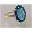 10K, 14K or 18K Gold Ladies Ring, Neptune Garden Topaz, R217