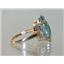 10K, 14K or 18K Gold Ladies Ring, Neptune Garden Topaz, R217