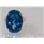 10K, 14K or 18K Gold Ladies Ring, Neptune Garden Topaz, R217