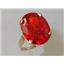 10K, 14K or 18K Gold Ladies Ring, Created Padparadscha Sapphire, R217