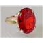 10K, 14K or 18K Gold Ladies Ring, Created Padparadscha Sapphire, R217