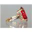 10K, 14K or 18K Gold Ladies Ring, Created Padparadscha Sapphire, R217