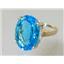 10K, 14K or 18K Gold Ladies Ring, Swiss Blue Topaz, R217
