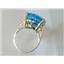 10K, 14K or 18K Gold Ladies Ring, Swiss Blue Topaz, R217
