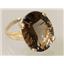 10K, 14K or 18K Gold Ladies Ring, Smoky Quartz, R217
