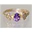 10K, 14K or 18K Gold Ladies Ring, Amethyst, R192