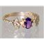 10K, 14K or 18K Gold Ladies Ring, Amethyst, R192